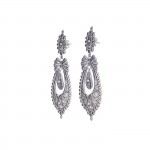 Pendientes Princesa cono Plata