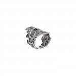 Anillo Corazn de Viana XL Plata