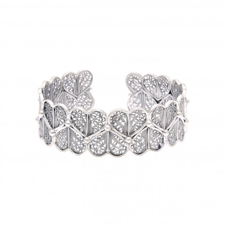 Hearts Silver Bracelet