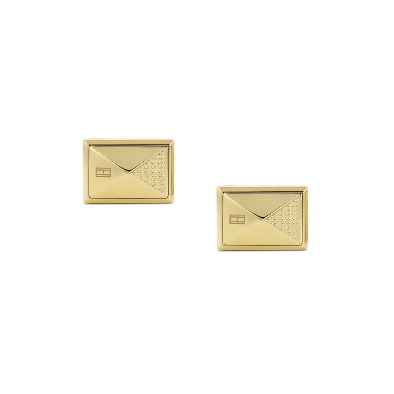 Gold Steel Cufflinks