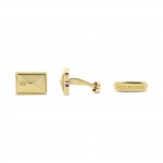 Gold Steel Cufflinks