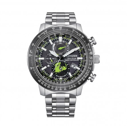 Geo Trekk Radio-Controlled Silver Watch