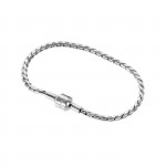 Energy Master Twisted Silver Bracelet