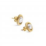 Pearly Gold Earrings