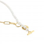 Collar Neckmess Pearly Gold