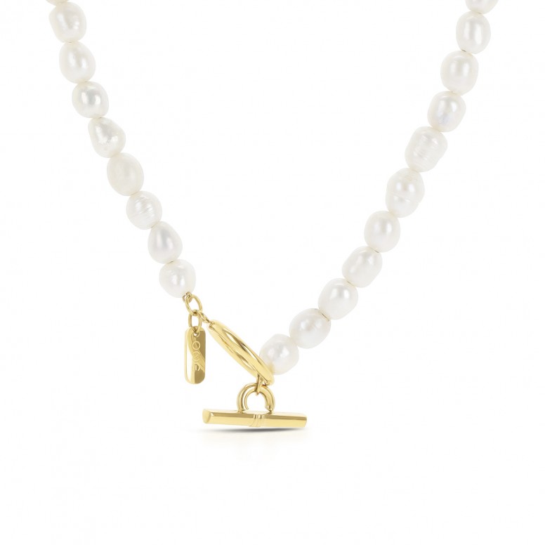 Collar Neckmess Oceanic Pearl Gold