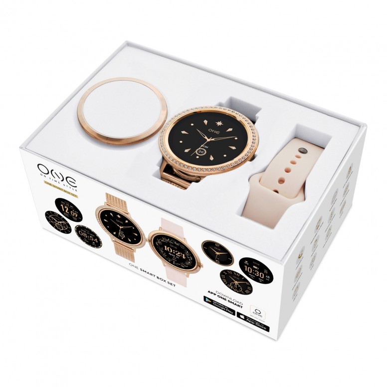 Set Reloj Smartwatch GlamCall Rose Gold