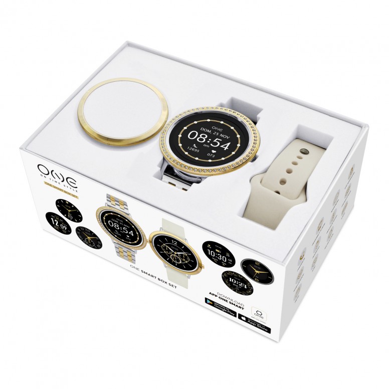 Box Relgio Smartwatch GlamCall Bicolor