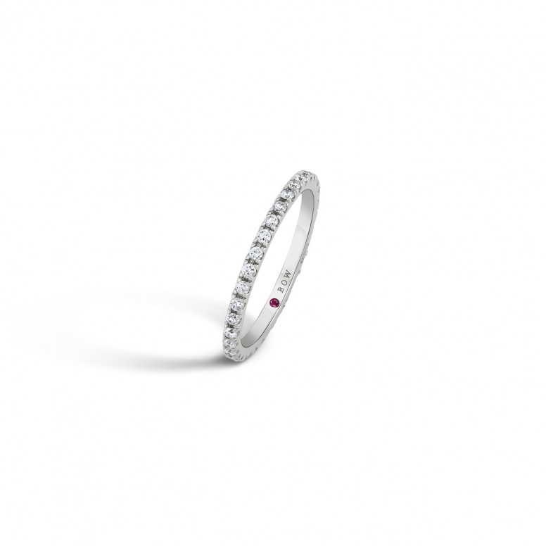 Ring N.71 Eterenity 18K White Gold with Diamonds