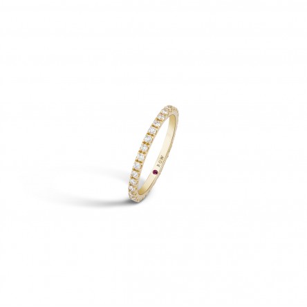 Ring N.71 Eterenity 18K Yellow Gold with Diamonds