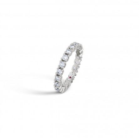 Ring N.70 Eterenity 18K White Gold with Diamonds