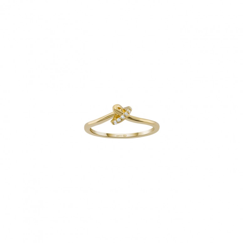 Anel Classy & Chic Knot Gold