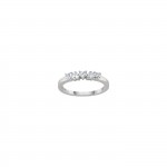 Anillo 5 Hearts Silver