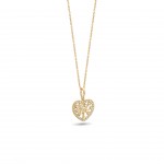 Collar Oro 18K Heart Tree Topacios