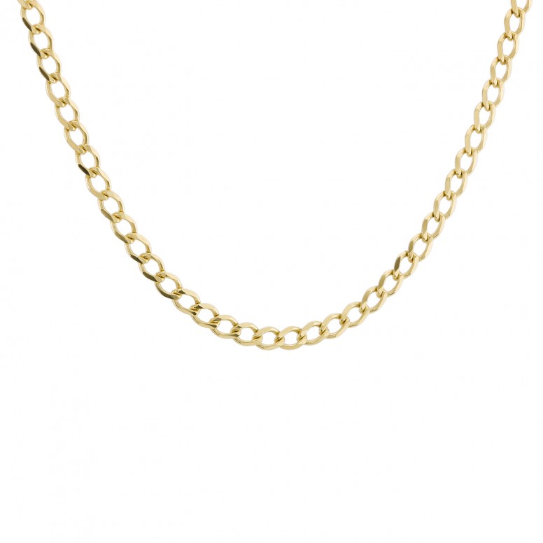 18K Gold Diamond-Cut Chain 42cm