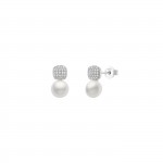 White Pearl Earrings