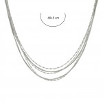 Dolce Vita Silver Layers Necklace