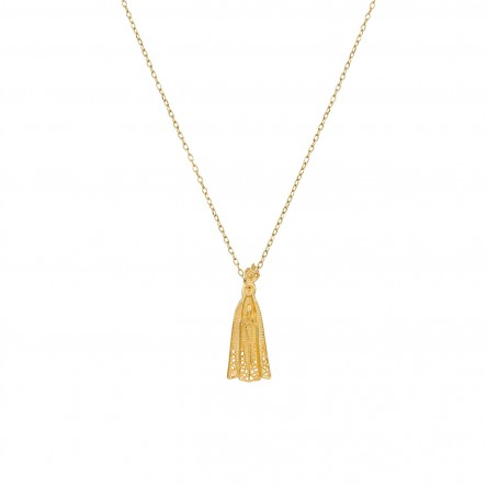 19,2K Gold Our Lady of Fatima Necklace