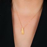 19,2K Gold Our Lady of Fatima Necklace