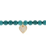 Pulsera Lucky Colors Blue Stones & Love Heart