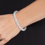 Silver Metal Beads Bracelet