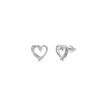 Twist Heart Earrings