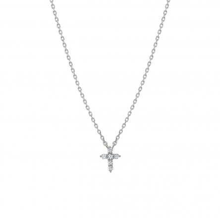 Classy & Chic Cross Silver Necklace