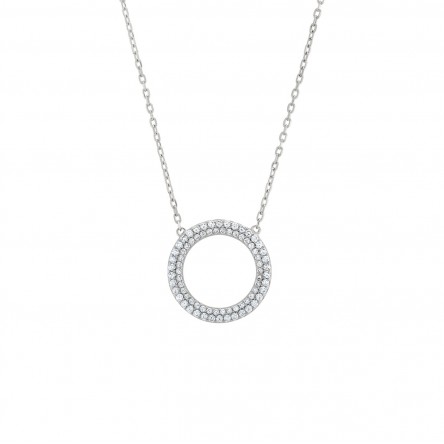 Colar Classy & Chic Pave Silver