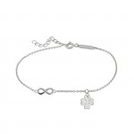 Classy & Chic Infinity Luck Silver Bracelet