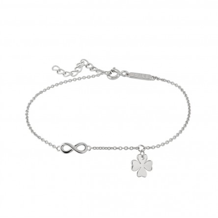 Classy & Chic Infinity Luck Silver Bracelet