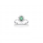 Tesori Kate Emerald Green Ring