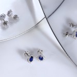 Tesori Kate Sapphire Blue Earrings