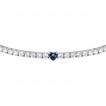 Tesori Tennis Sapphire Heart Bracelet