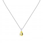 Tesori Yellow Drop Necklace