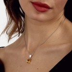 Tesori Yellow Drop Necklace