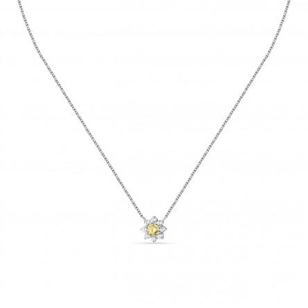 Tesori Yellow Flower Necklace