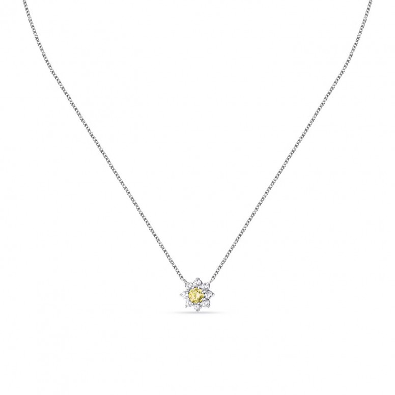 Tesori Yellow Flower Necklace