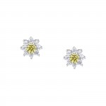 Tesori Yellow Flower Earrings