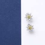 Tesori Yellow Flower Earrings