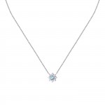 Tesori Aquamarine Flower Necklace