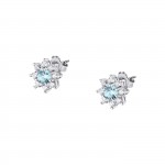 Tesori Aquamarine Flower Earrings