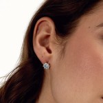 Tesori Aquamarine Flower Earrings