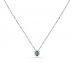 Tesori Kate Emerald Green Necklace