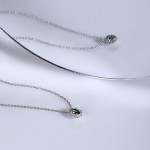 Tesori Kate Emerald Green Necklace