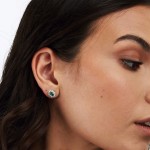 Tesori Kate Emerald Green Earrings