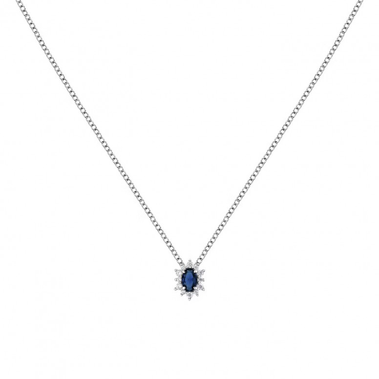 Tesori Kate Sapphire Blue Necklace