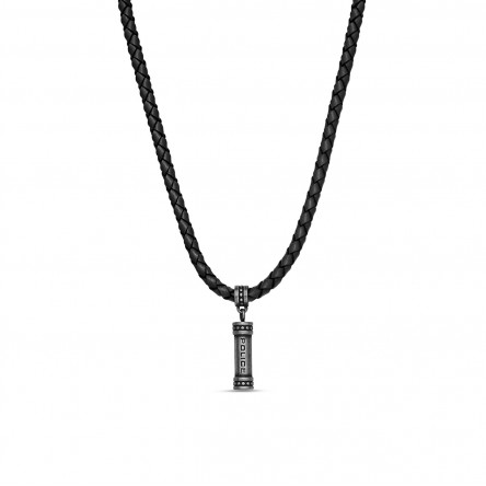 Black Antique Barrel Necklace