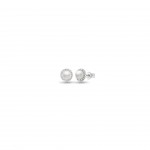 Pendientes Oro 18K Perla y Diamantes 0.15ct