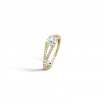 Anel N.80 Ouro 18K Topzio e Diamantes 0,27ct