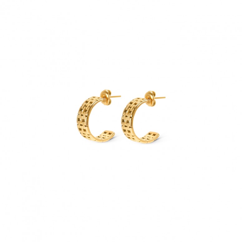 Charming Gold Hoops